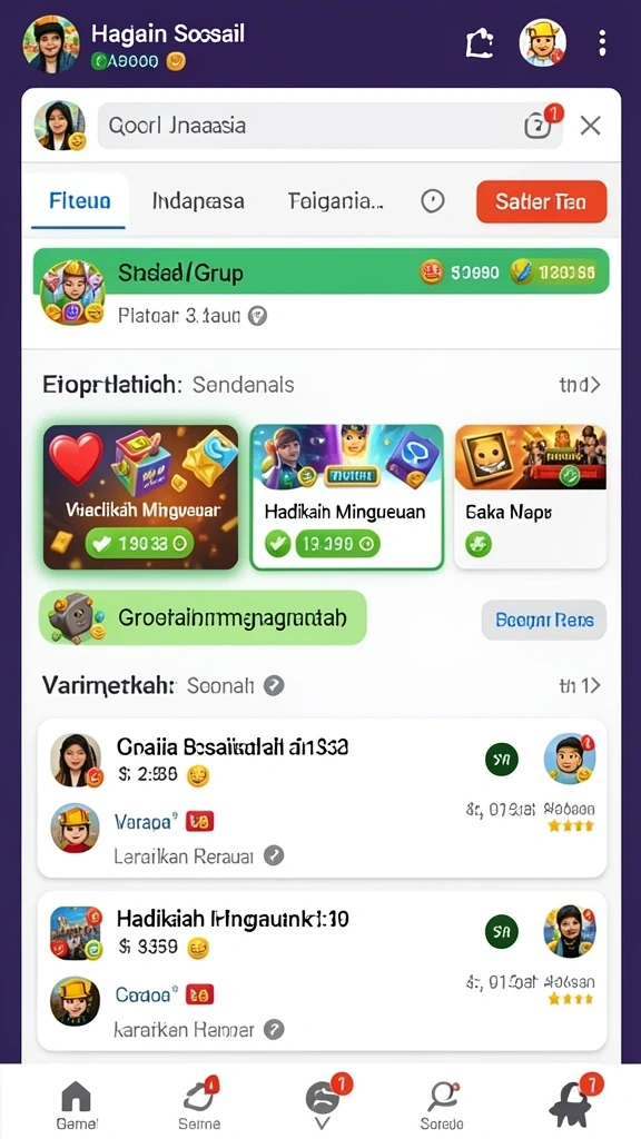 Karakter unik dengan kemampuan yang bervariasi.