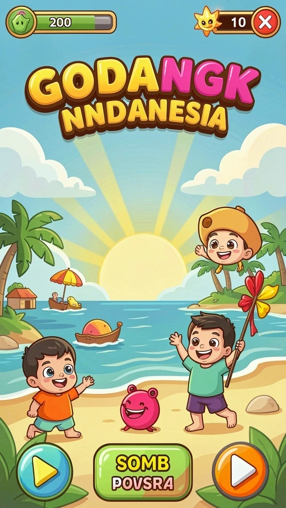 Dunia game yang luas dan penuh petualangan.