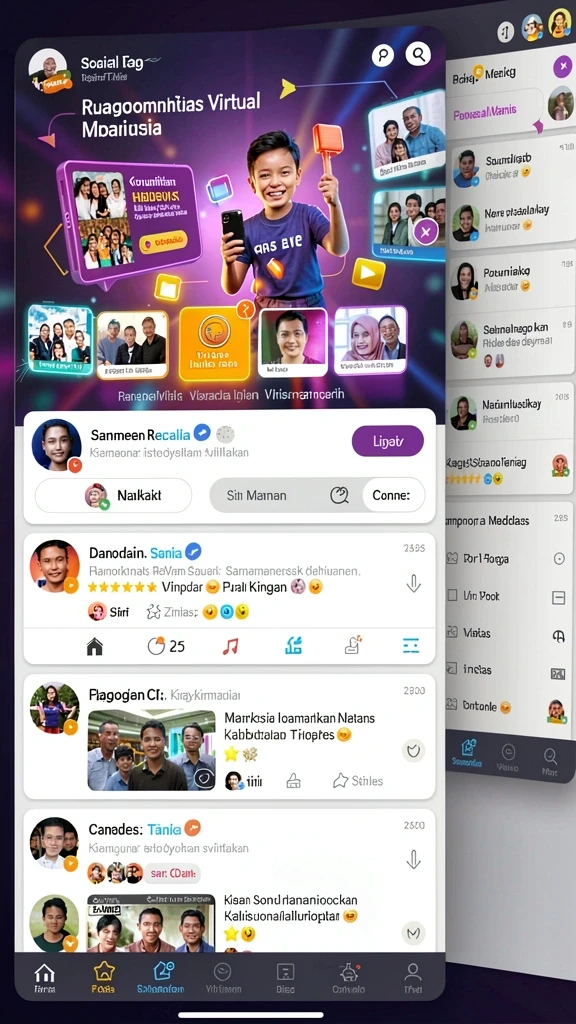 Tampilan antarmuka yang modern dan menarik.