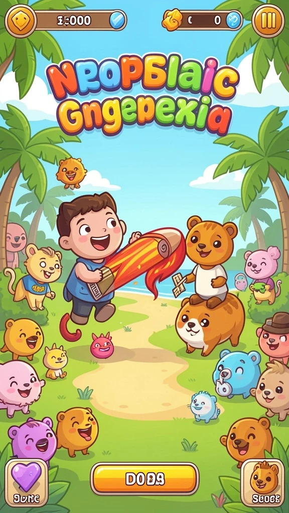 Beragam karakter lucu untuk dipilih dan dimainkan.