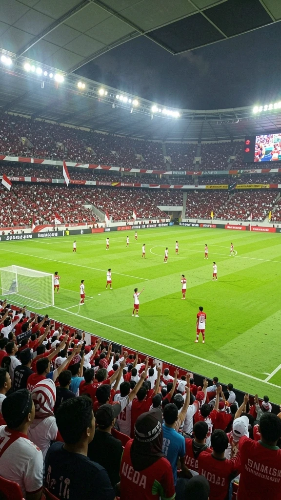Pengguna memasang taruhan saat pertandingan berlangsung.