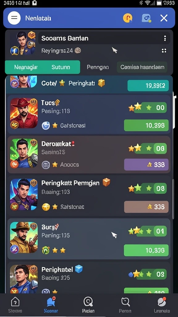 Tampilan antarmuka yang menarik dan user-friendly.