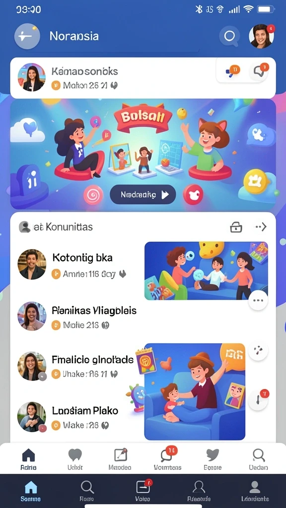 Fitur turnamen dengan hadiah menarik.