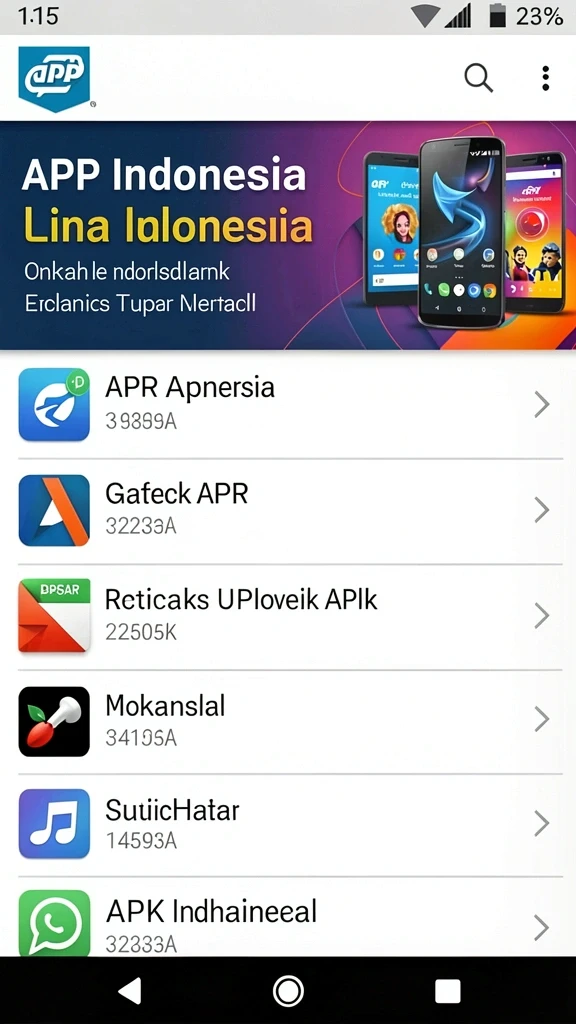 Tampilan antarmuka aplikasi yang modern dan user-friendly.
