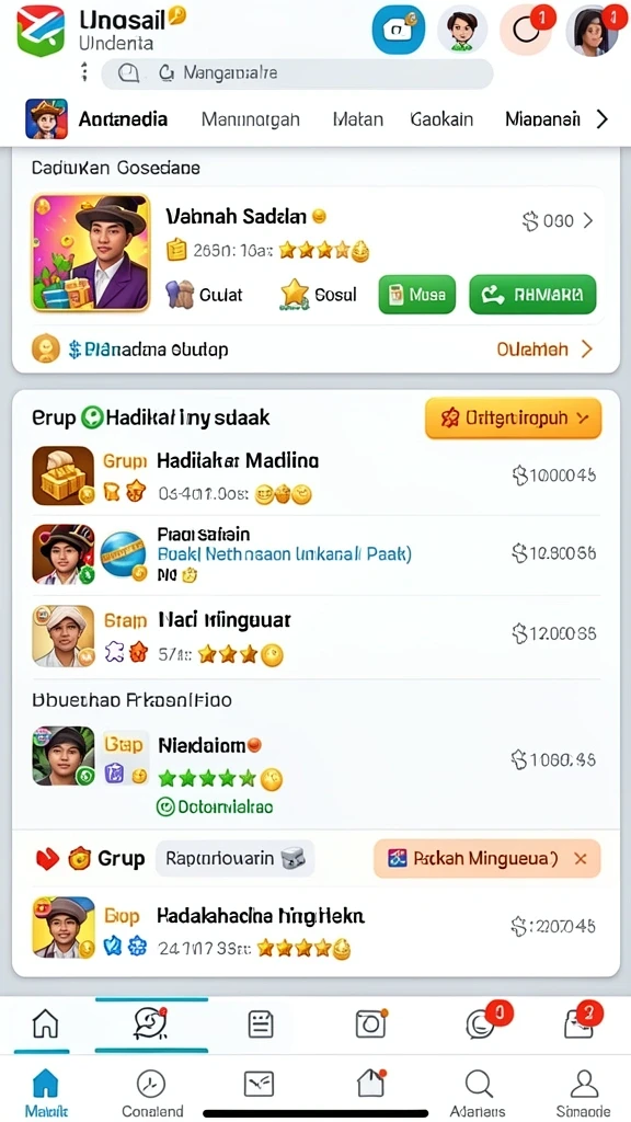 Tampilan awal permainan yang memukau.