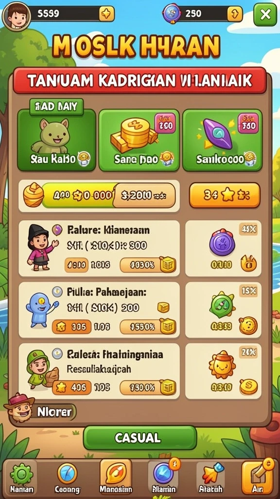 Menampilkan grafik yang memukau dan detail lingkungan.