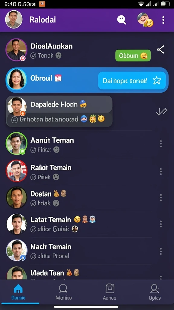 Tampilan awal yang memikat dan user-friendly.