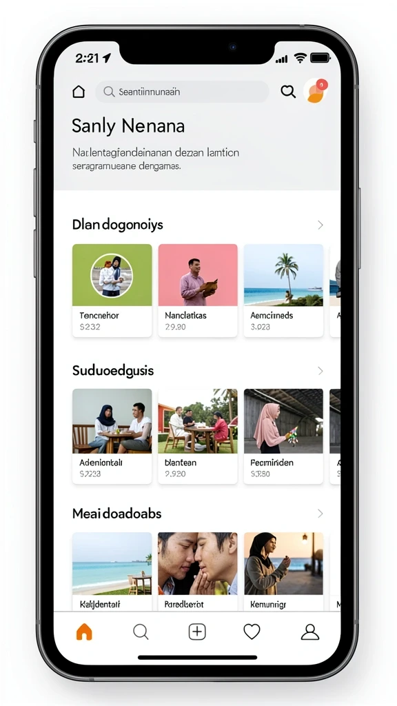 Tampilan awal yang menarik dan mendebarkan.