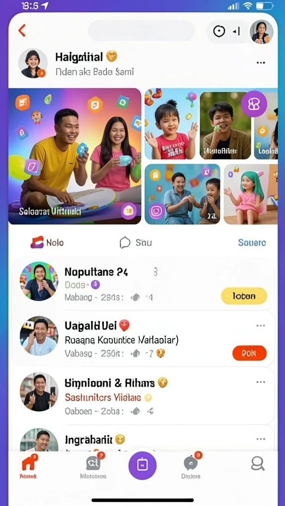 Fitur live chat untuk interaksi pemain.