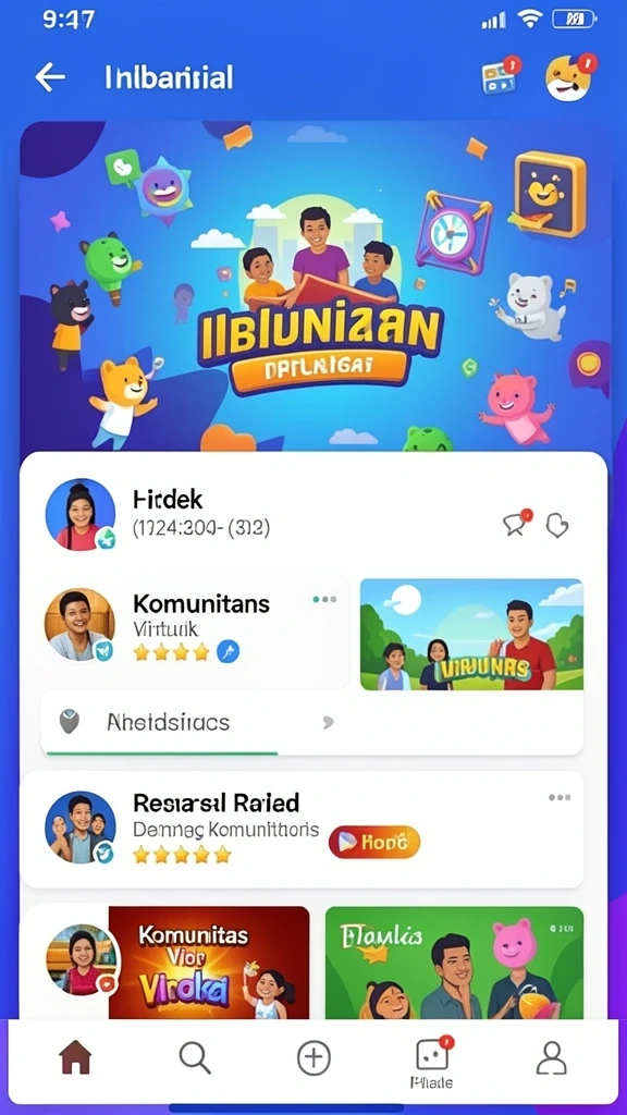 Tampilan antarmuka yang menarik dan user-friendly.