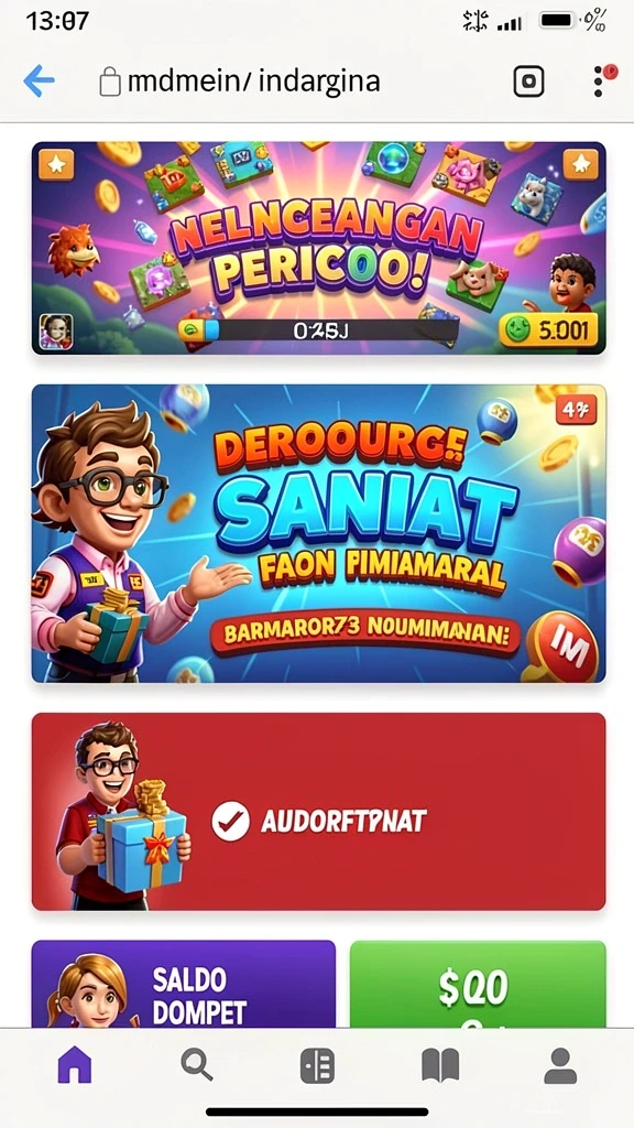 Tangkapan layar menunjukkan fitur bonus menarik dalam permainan.