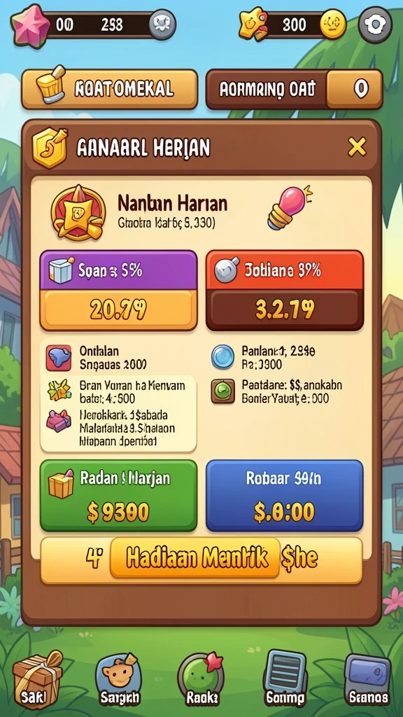 Tangkapan layar menggambarkan level yang menantang dan menakjubkan.